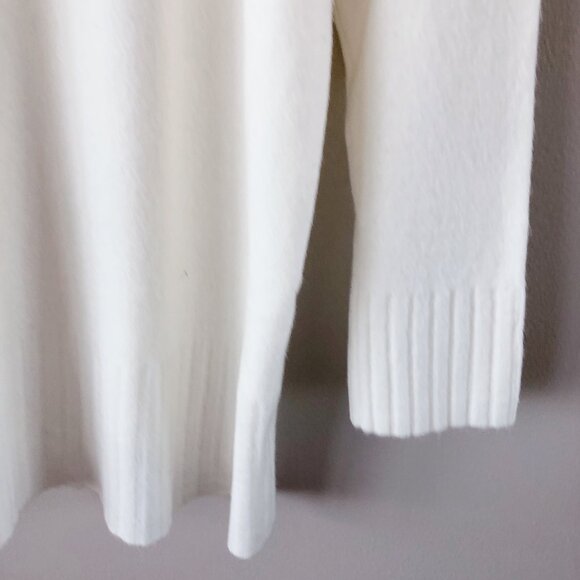 Free People  sweater Phoebe Pull Over sweater white oversized sweater medium - Picture 12 of 16